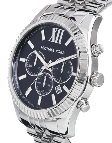 michael kors world watch silver|silver michael kors watch men.